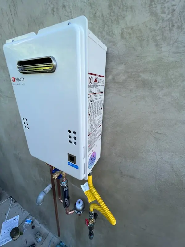 Tankless water heater installation for Powder Valley homes